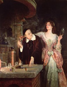 Het laboratorium, 1895 door John Collier